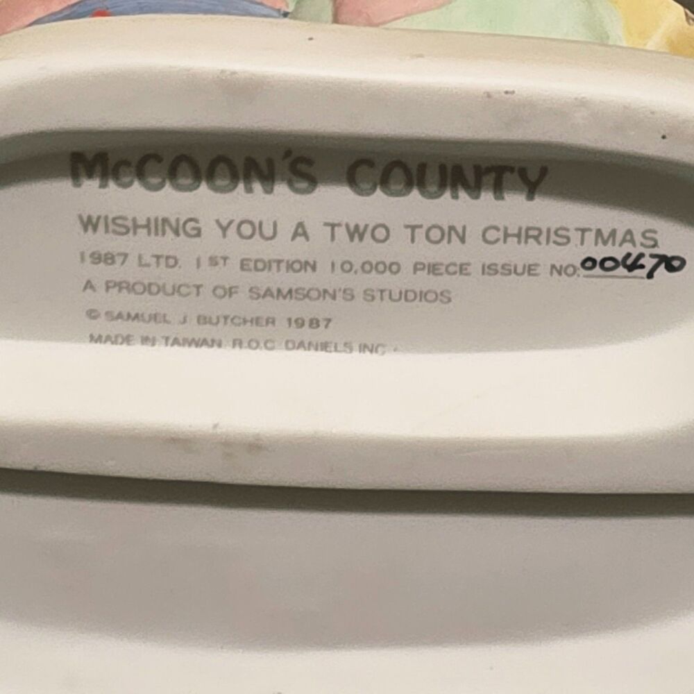 Samuel Butcher McCoon's County Wishing You a Two Ton Christmas Figure 1st Edit - Picture 15 of 16
